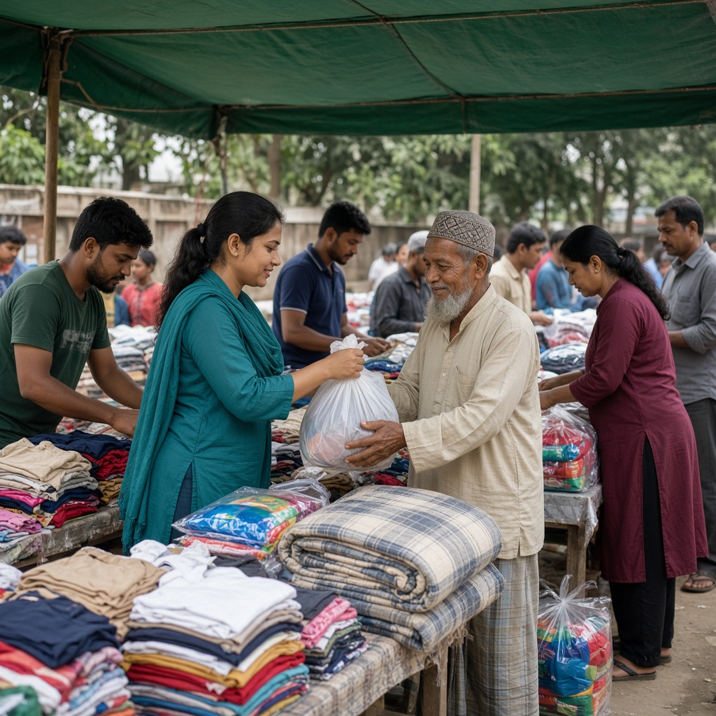 Winter clothes drive in Chittagong